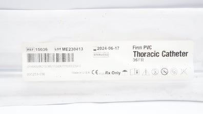 Atrium 15036 Firm PVC Thoracic Cath. 36 Fr. (x)